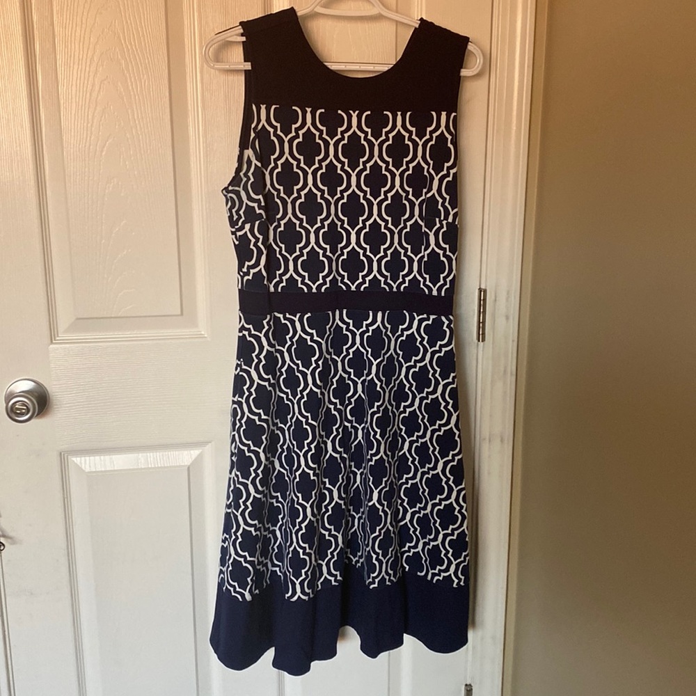 Lands End stretch print Dress